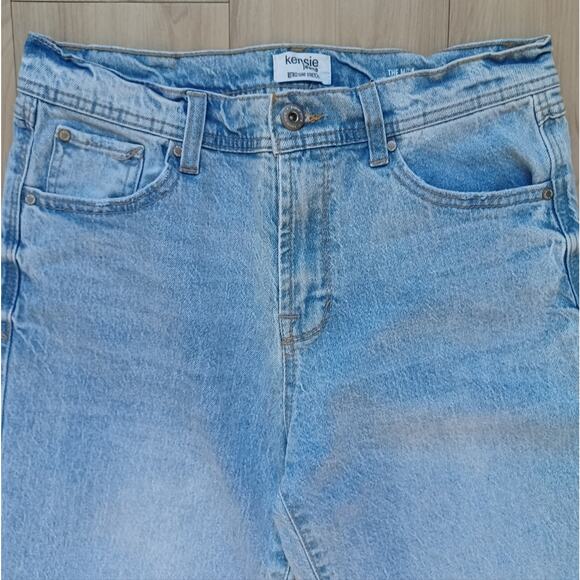 Kensie Mila Retro Luxe High-Rise Relaxed Straight Jeans Light Wash Size 6 - Picture 6 of 10